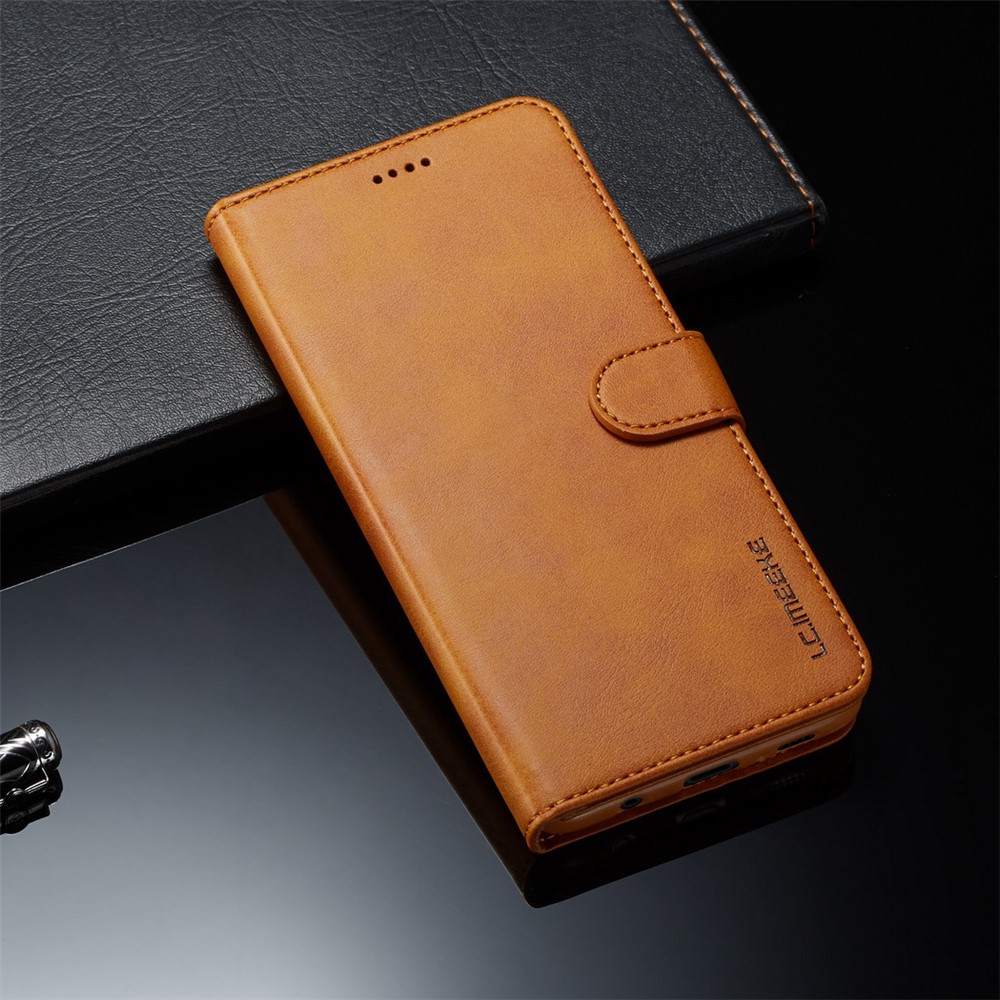 LC.IMEEKE Leather Wallet Cover for Samsung Galaxy A9 (2018) / A9 Star Pro / A9s - Brown-9