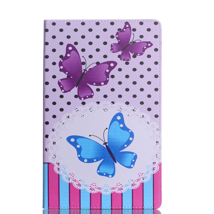 

Pattern Printing Wallet Stand Leather Shell for Samsung Galaxy Tab A 10.5 (2018) T590 T595 - Butterflies, Galaxy Tab A 10.5 (2018) T590 T595