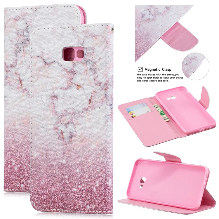 

Patterned Leather Wallet Case for Samsung Galaxy J4+ - Colorized Pattern, Galaxy J4+