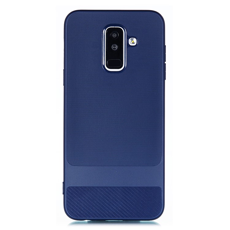 

Carbon Fibre Brushed TPU Shell for Samsung Galaxy A6+ (2018) / A9 Star Lite - Blue, Galaxy A6+ (2018)