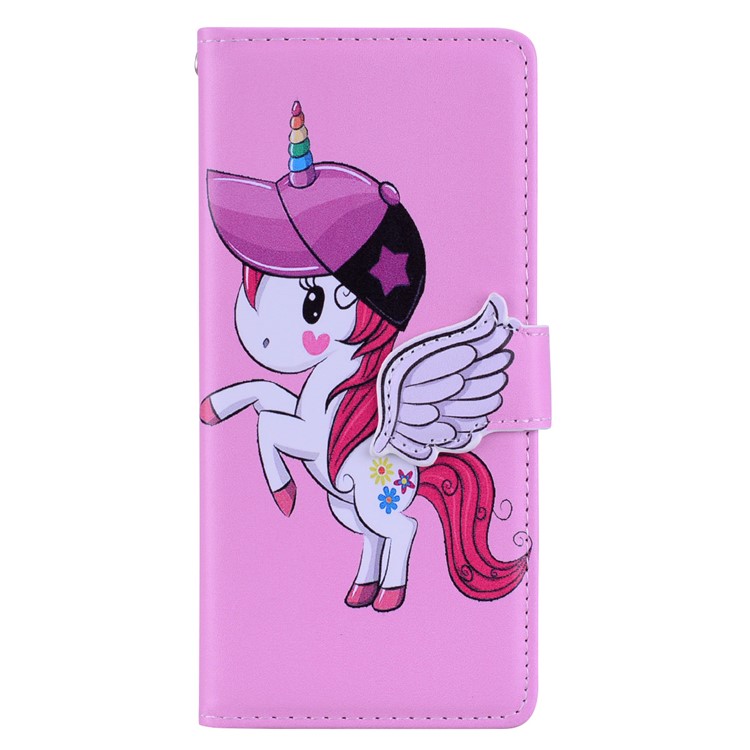 

Unicorn Pattern PU Leather Phone Case [Mirror / Wallet / Stand] for Samsung Galaxy A9 (2018) / A9 Star Pro / A9s - Pink, Galaxy A9 (2018)