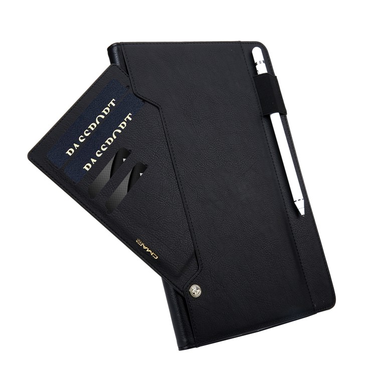 CMAI2 PU Suporte De Couro Carteira Tampa Flip Para Samsung Galaxy Tab A 10.5 (2018) T590 T595 - Preto-6