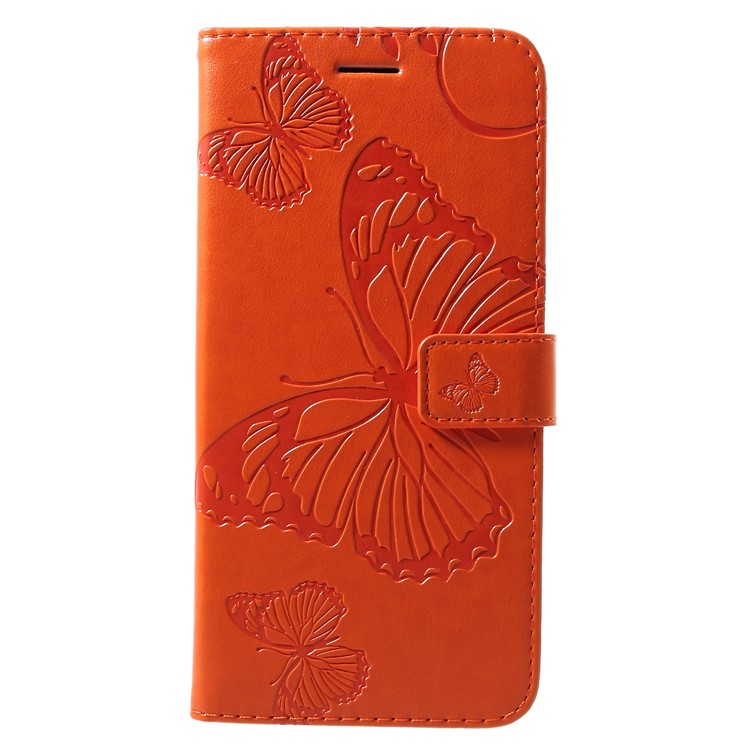 

Imprint Butterfly Leather Wallet Phone Case for Samsung Galaxy J4 Core - Orange, Galaxy J4 Core