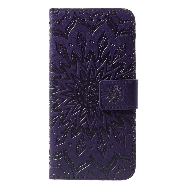 

Imprint Sunflower Stand Leather Cell Phone Case for Samsung Galaxy S10e - Purple, Galaxy S10e