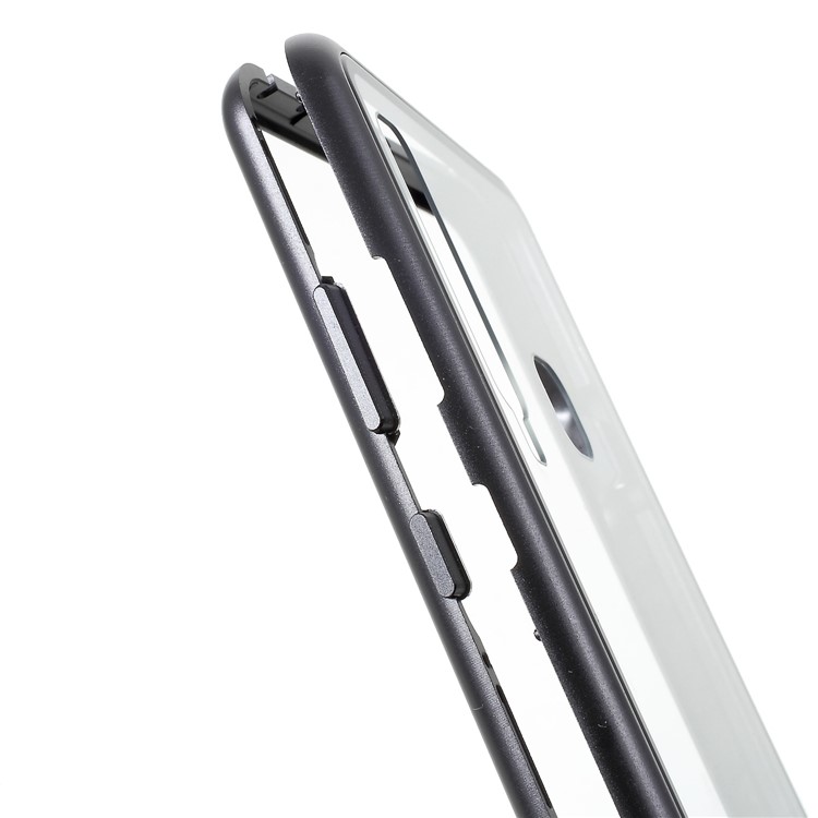 Caixa De Vidro Temperado Atração Magnética Metal Frame Para Samsung Galaxy A9 (2018) / A9 Estrelas Pro / A9s - Preto-18