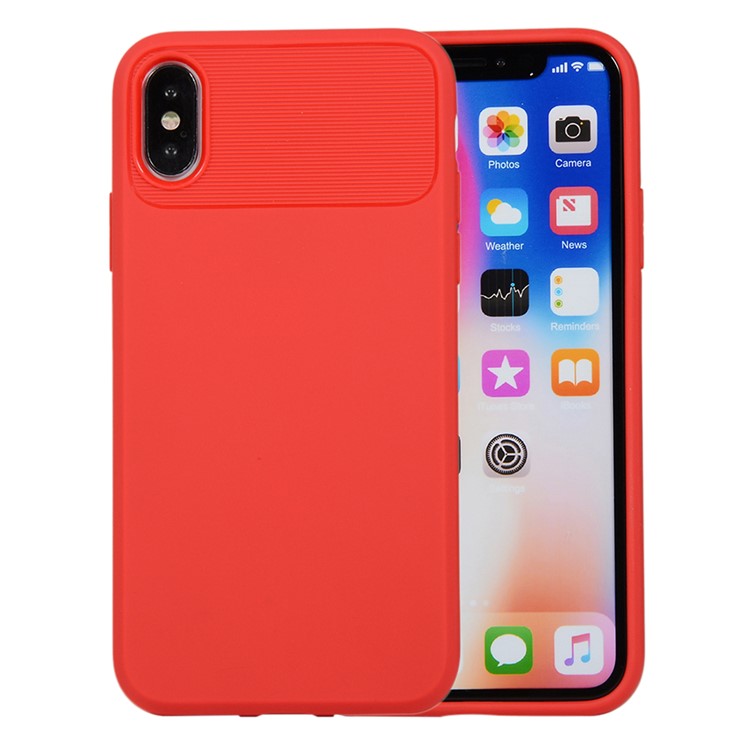 

Мягкая Задняя Крышка Из ТПУ Для IPhone XS / X - Красный, iPhone Xs