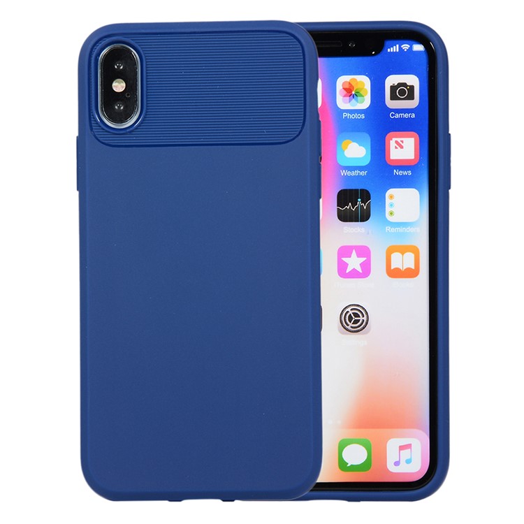 

Armour Series Soft TPU Back Cell Phone Case for iPhone XS / X - Blue, iPhone Xs