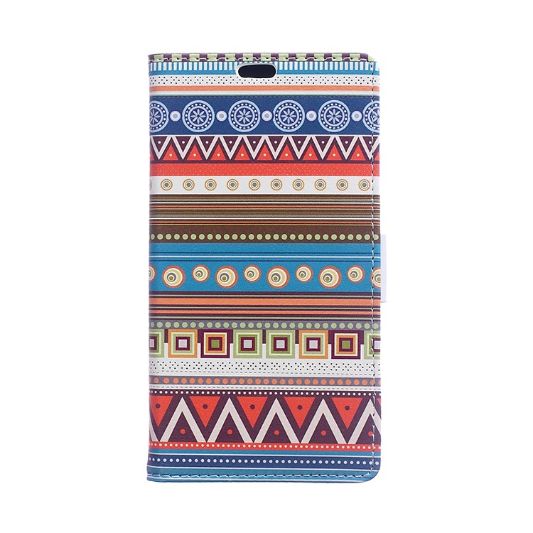 

Pattern Printing Stand Leather Wallet Phone Cover for Samsung Galaxy S10 - Geometric Figure, Galaxy S10