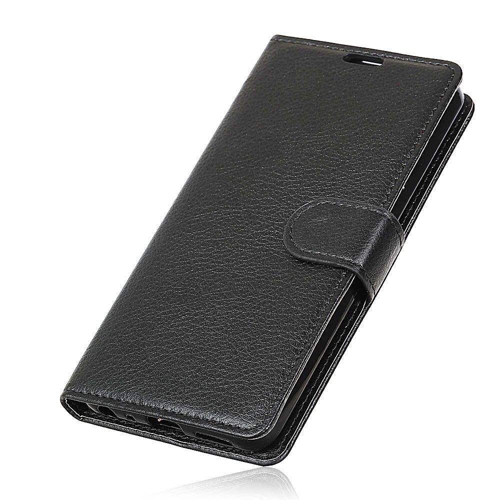 Funda Protectora Monedero Piel Textura Litchi Para Samsung Galaxy S10 - Negro-2