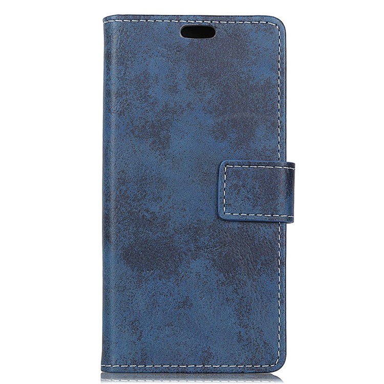 Funda Protectora De Cuero Estilo Vintage Para Samsung Galaxy S10 - Azul-2