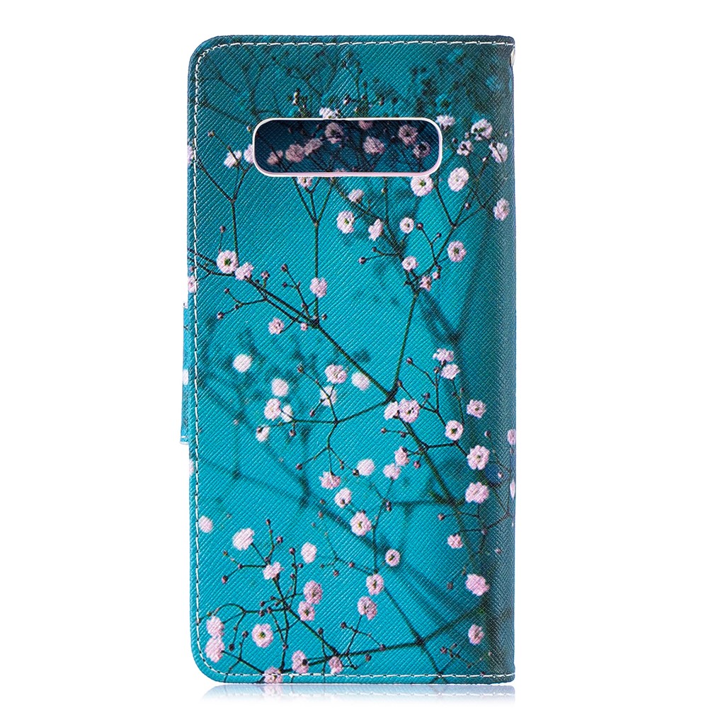 Musterdruck PU Lederschutz Mobiltelefon Hülle Für Samsung Galaxy S10 Plus - Wintersweet-3