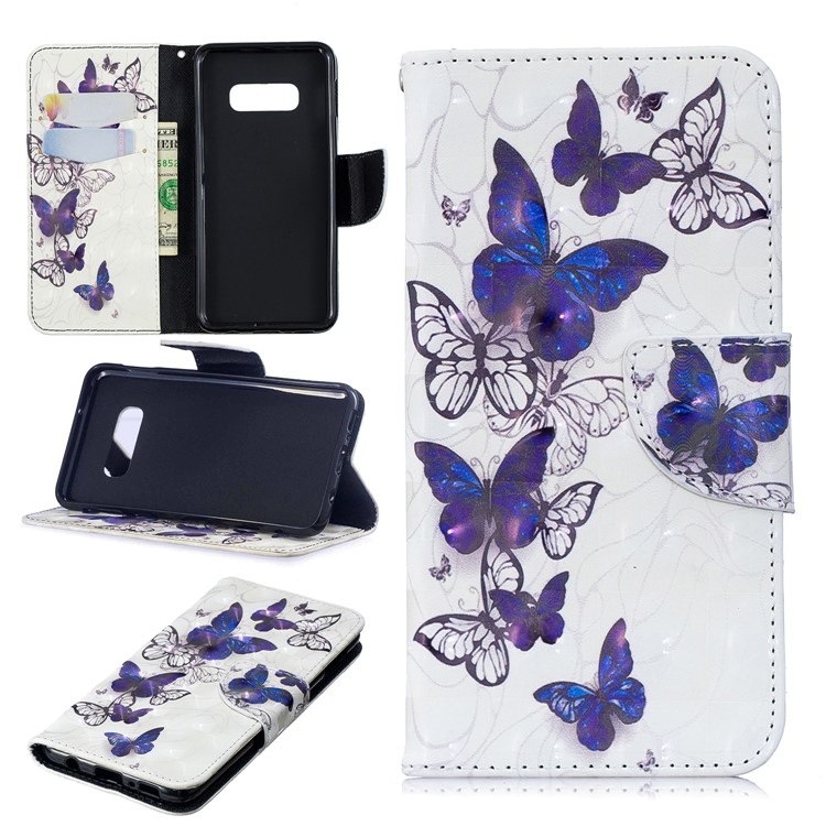 

Pattern Printing PU Leather Protection Case for Samsung Galaxy S10e - Pretty Butterflies, Galaxy S10e