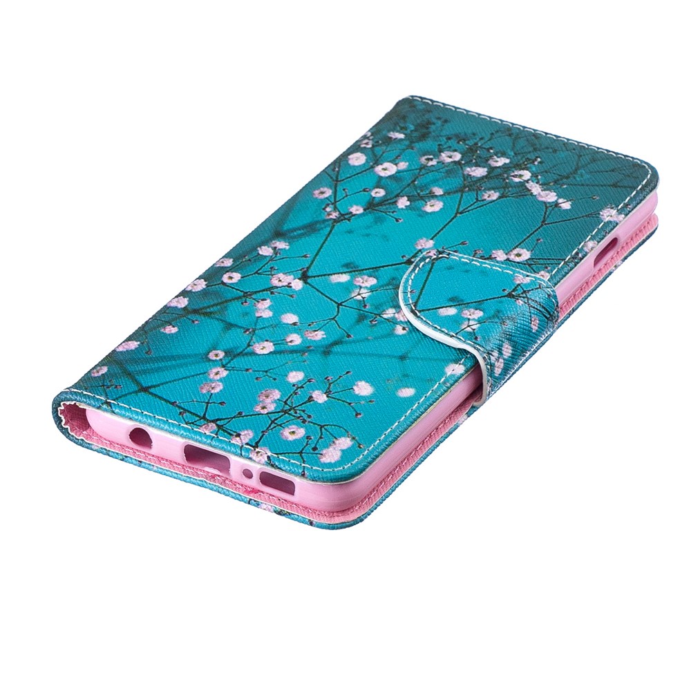Impressão Padrão PU Capa Protetora De Couro Para Samsung Galaxy S10 - Wintersweet-6