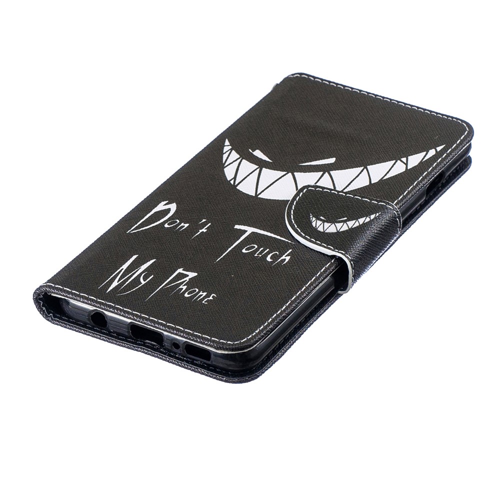 Cáscara Protectora De Cuero De PU De Impresión De Patrones Para Samsung Galaxy S10 - Cara Enojada-6