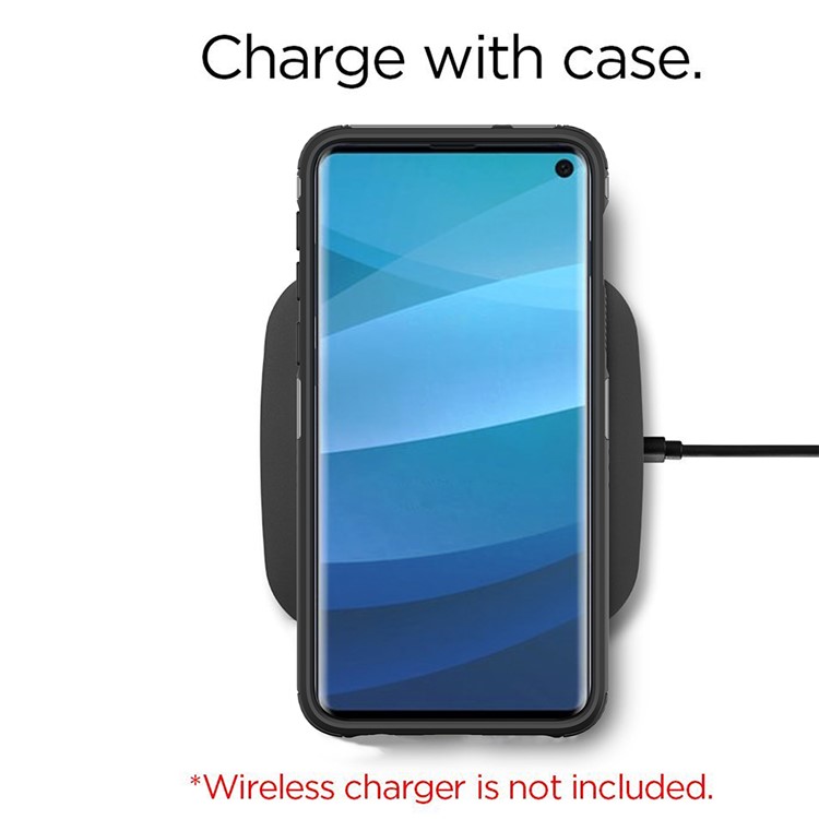 Hybrid PC + TPU Armor Rugged Case for Samsung Galaxy S10e - Silver-9