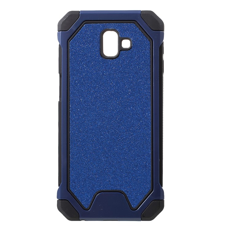 

Glitter Powder Drop Resistant PC TPU Hybrid Mobile Case for Samsung Galaxy J6 Plus - Blue, Galaxy J6+