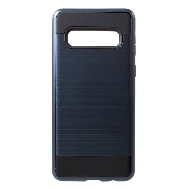 Матовый tpu + pc гибридный чехол для samsung galaxy s10 - синий