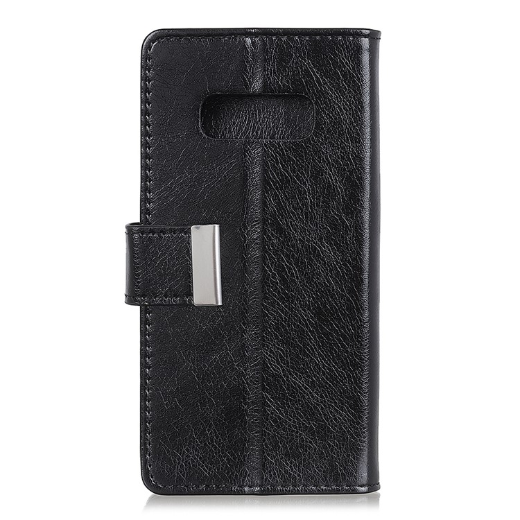 Textured Leather Wallet Case for Samsung Galaxy S10 Plus - Black-2