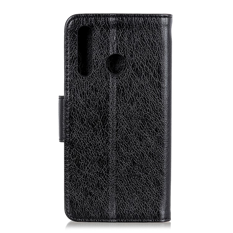 Nappa Texture Split Leather Wallet Protection Case for Samsung Galaxy A8s - Black-3