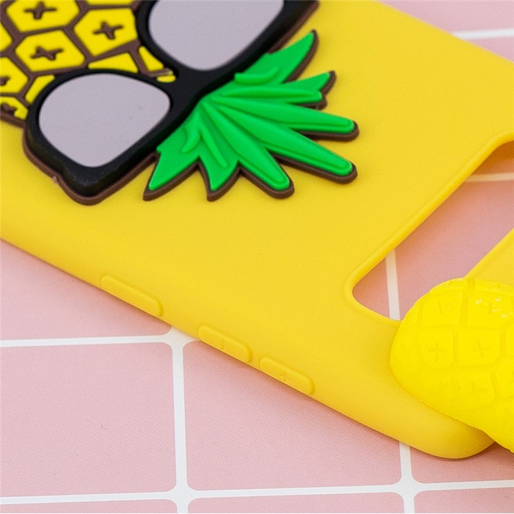 3D Pattern TPU Back Phone Shell for Samsung Galaxy S10 Plus - Pineapple-10
