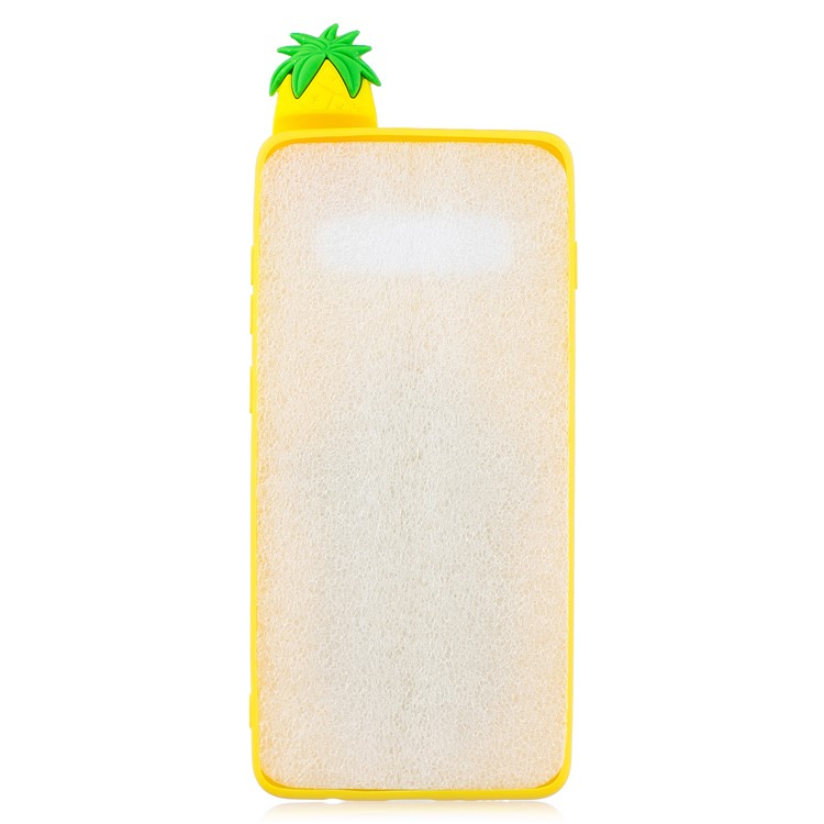 3D Pattern TPU Back Phone Shell for Samsung Galaxy S10 Plus - Pineapple-3