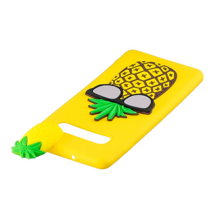 3D Pattern TPU Back Phone Shell for Samsung Galaxy S10 Plus - Pineapple-5