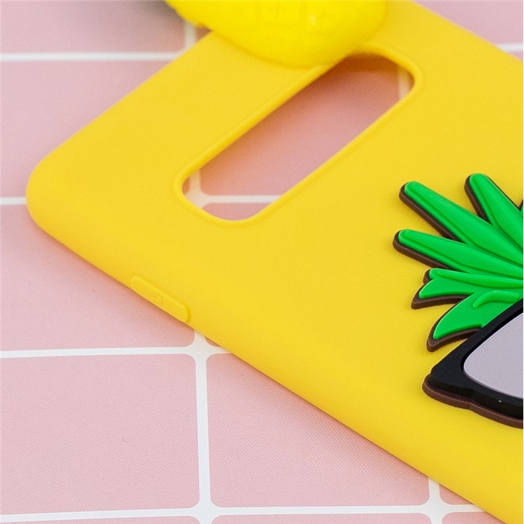 3D Pattern TPU Back Phone Shell for Samsung Galaxy S10 Plus - Pineapple-8