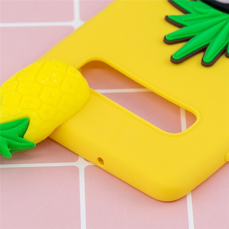 3D Pattern TPU Back Phone Shell for Samsung Galaxy S10 Plus - Pineapple-9