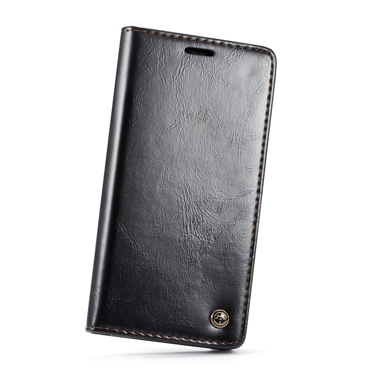 CASEME PU Leather Magnetic Flip Wallet Case for Samsung Galaxy A7 (2018) - Black-8