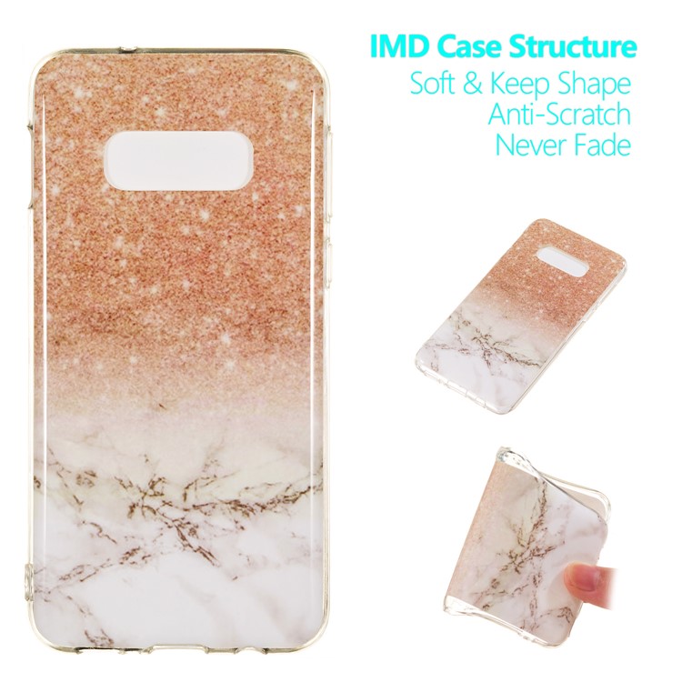 Marble Pattern IMD TPU Soft Protective Cover for Samsung Galaxy S10 Lite - Style H-1