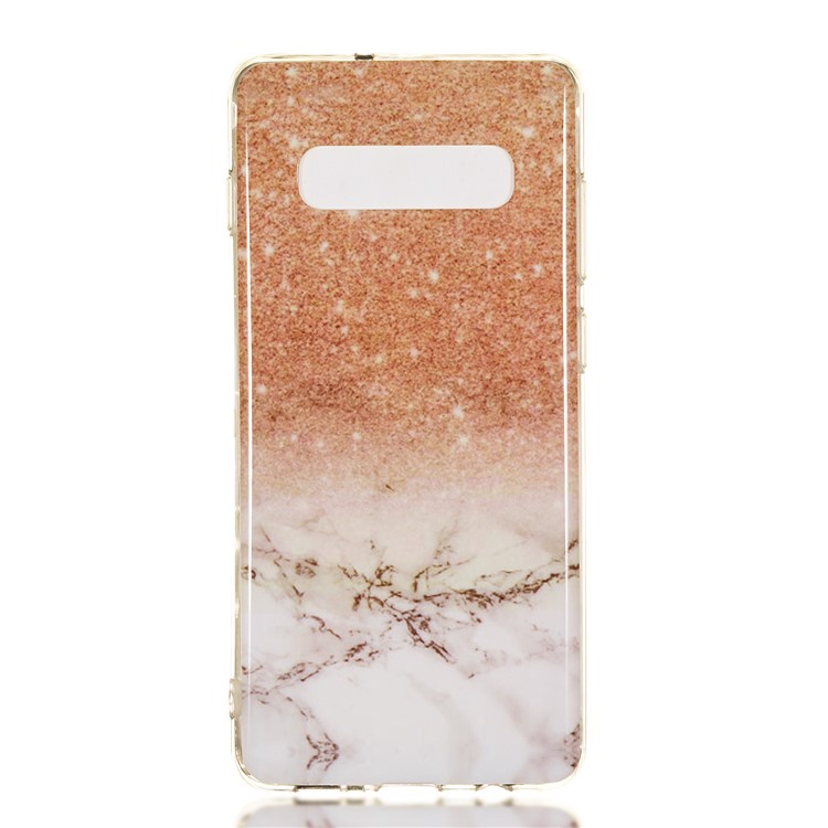 Shell Mármol Del Patrón IMD Suave TPU Para Samsung Galaxy S10 Plus - Estilo C-2