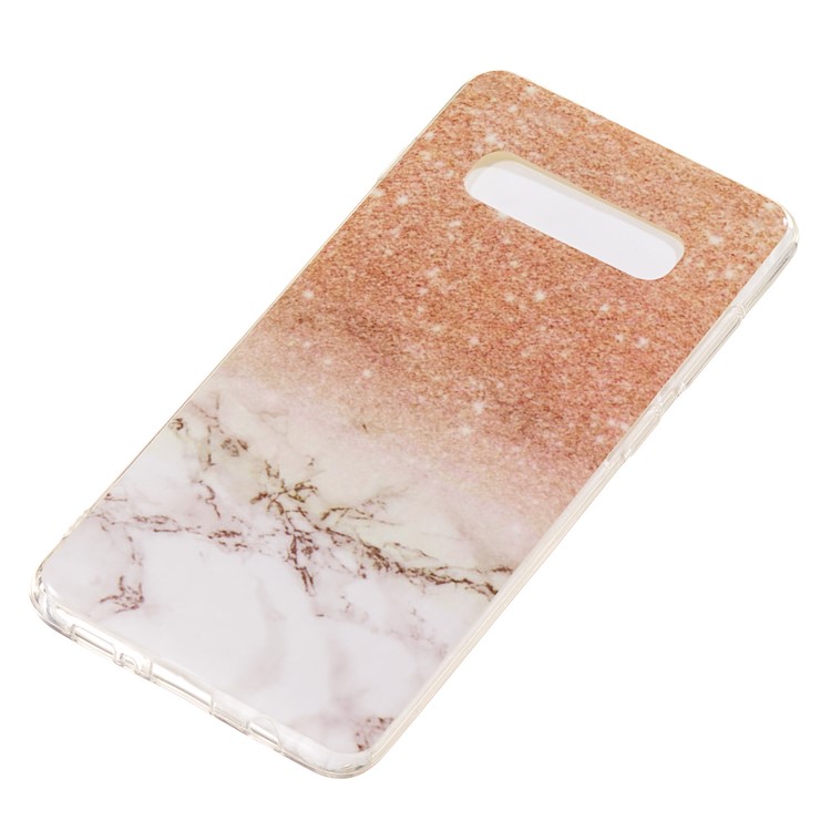 Shell Mármol Del Patrón IMD Suave TPU Para Samsung Galaxy S10 Plus - Estilo C-3