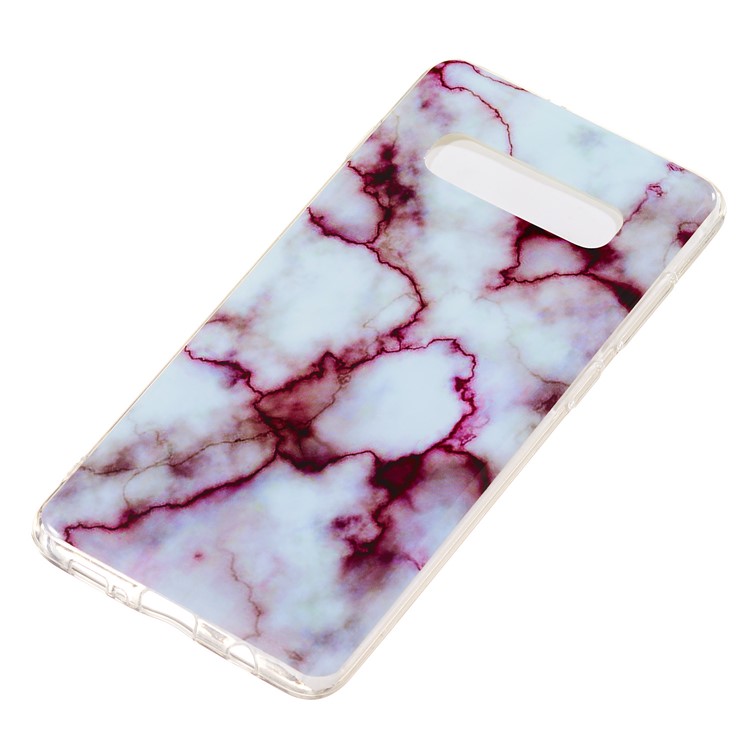 Caja De Mármol Suave Del Teléfono De La Parte Posterior TPU Del Modelo IMD Para La Galaxia S10 Más De Samsung - Estilo F-3