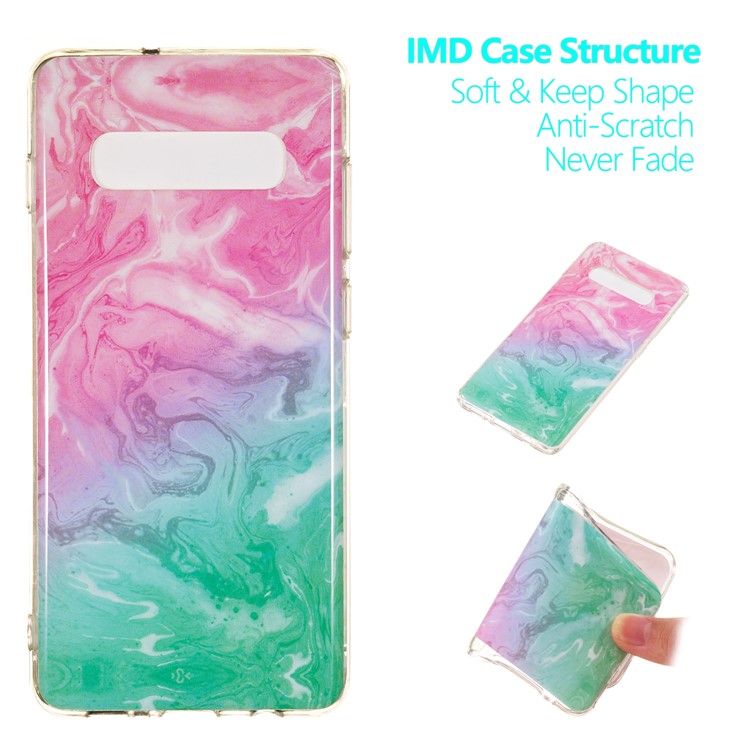 Funda Protectora De Silicona Modelo IMD Suave TPU Para Samsung Galaxy S10 Plus - Estilo G-1