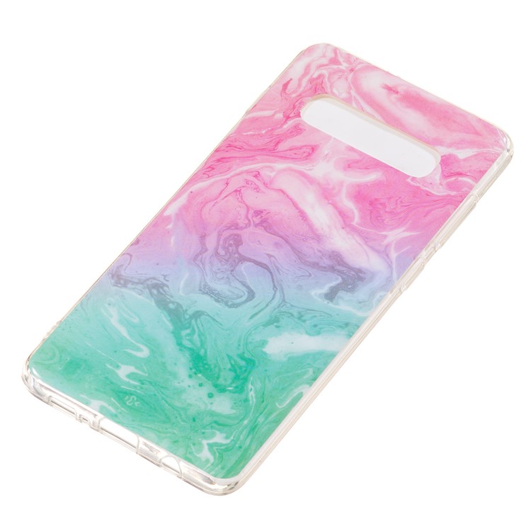 Funda Protectora De Silicona Modelo IMD Suave TPU Para Samsung Galaxy S10 Plus - Estilo G-3