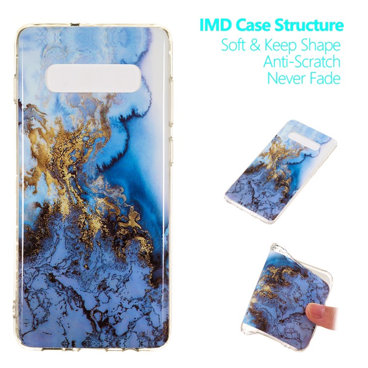 Contraportada Protectora Suave Suave De TPU De IMD Para Samsung Galaxy S10 Plus - Estilo K-1