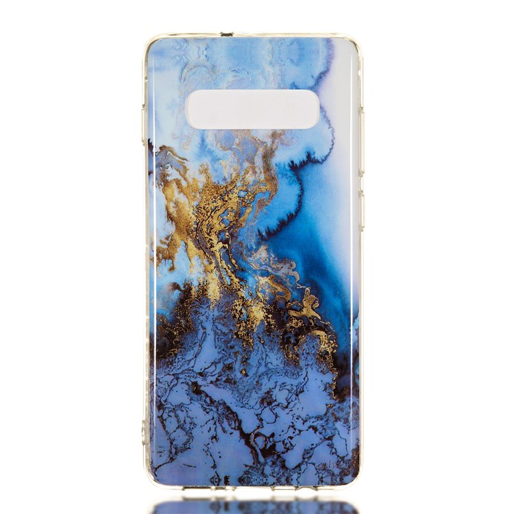 Contraportada Protectora Suave Suave De TPU De IMD Para Samsung Galaxy S10 Plus - Estilo K-2