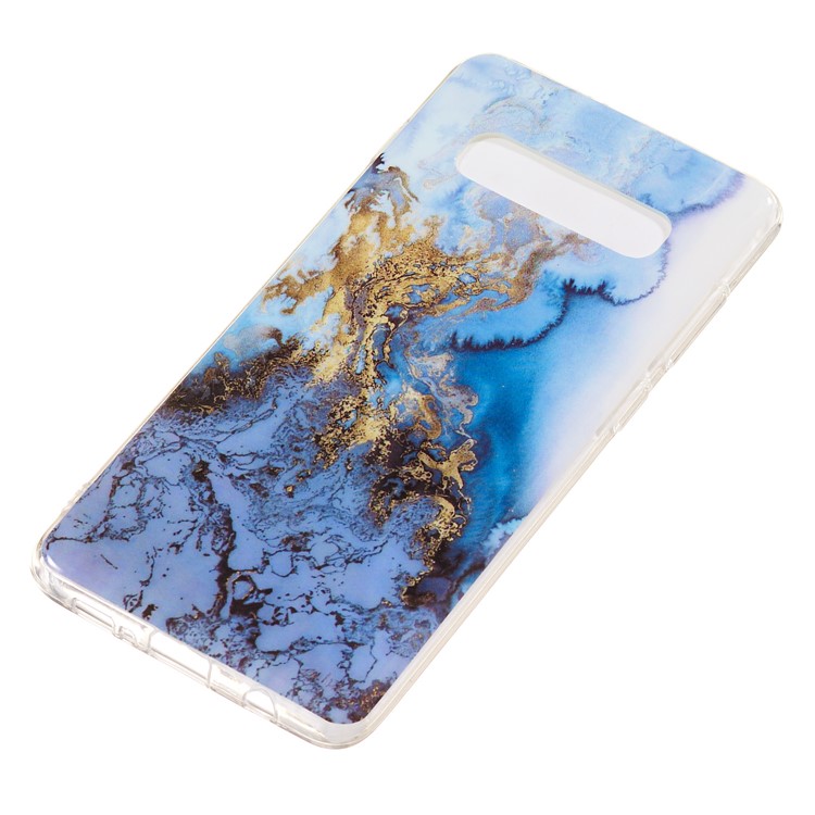 Contraportada Protectora Suave Suave De TPU De IMD Para Samsung Galaxy S10 Plus - Estilo K-3