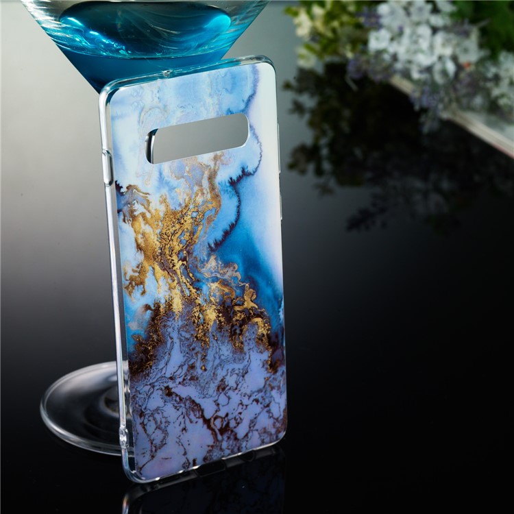 Contraportada Protectora Suave Suave De TPU De IMD Para Samsung Galaxy S10 Plus - Estilo K-5