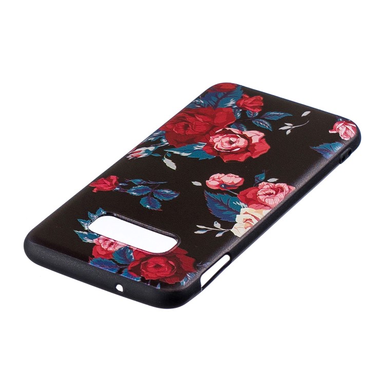 Печать С Тиснением Мягкий Тпу Задняя Крышка Для Samsung Galaxy S10 Lite - Яркие Цветы-4