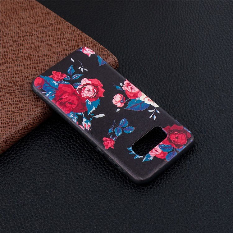 Печать С Тиснением Мягкий Тпу Задняя Крышка Для Samsung Galaxy S10 Lite - Яркие Цветы-7
