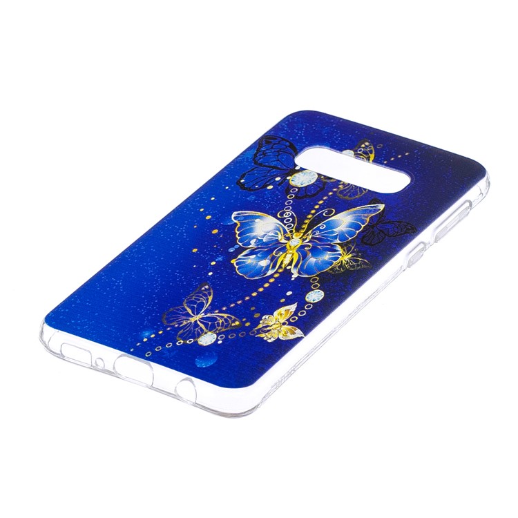 Шаблон Печати ТПУ Защиты Телефона Оболочки Для Samsung Galaxy S10 Lite - Голубая Бабочка-4