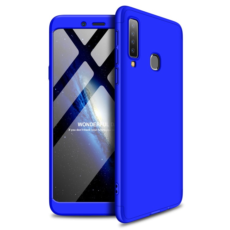 Gkk съемный 3-х частей матовый жесткий пк аксессуар для samsung galaxy a9 (2018) / a9 star pro / a9s - синий