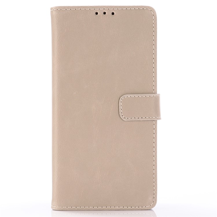 Capa De Couro De Cavalo Maluco Carteira Suporte Para Samsung Galaxy S10 Plus - Cinzento-1