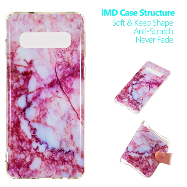 

Marble Pattern IMD TPU Cell Phone Case for Samsung Galaxy S10 - Style I, Galaxy S10