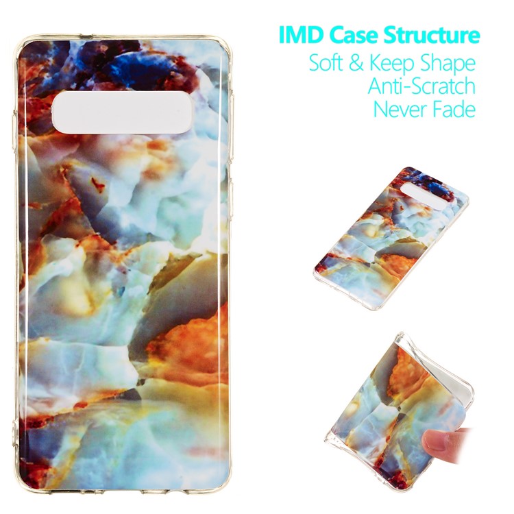 

Мраморный Рисунок IMD TPU Крышка Корпуса Для Samsung Galaxy S10 - Стиль N, Galaxy S10