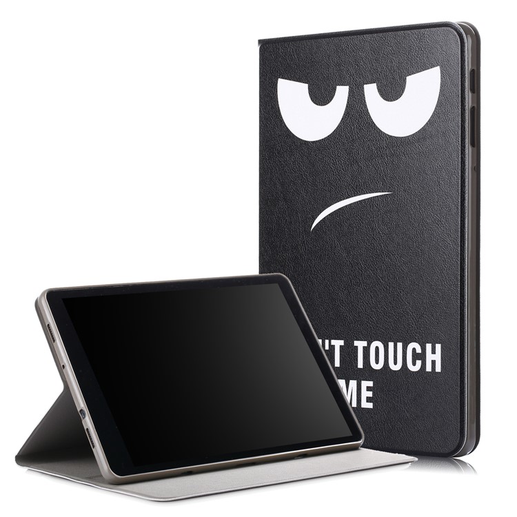 

Pattern Printing PU Leather Smart Case for Samsung Galaxy Tab A 10.5 (2018) T590 T595 T597 - Do Not Touch Me, Galaxy Tab A 10.5 (2018) T590 T595