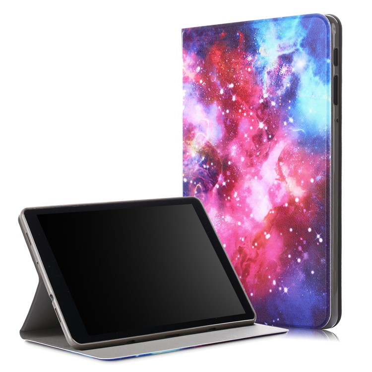 

Печать С Рисунком Искусственная Кожа Смарт-оболочка С Подставкой Для Samsung Galaxy Tab 10.5 (2018) - Вселенная, Galaxy Tab A 10.5 (2018) T590 T595