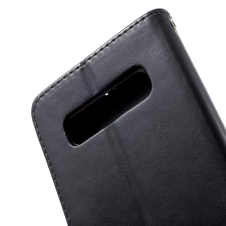 Caso De Couro De Carteira De Flor De Borboleta De Impressão Para Samsung Galaxy S10 - Preto-9