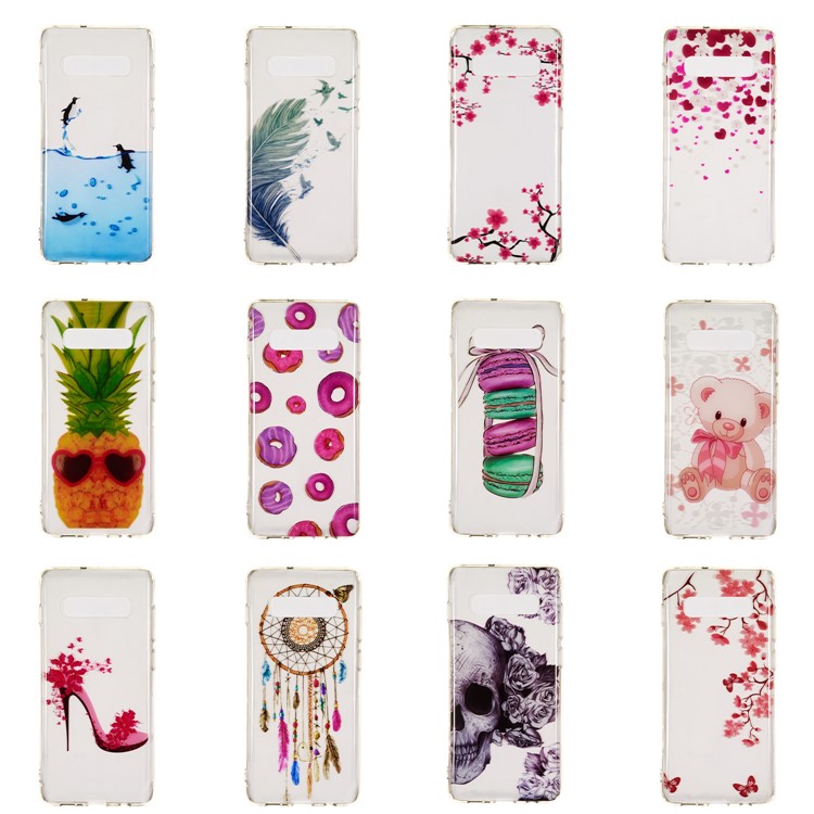 Pour Samsung Galaxy S10 Plus Motif IMD Impression Couverture De Téléphone TPU - Pingouins-6